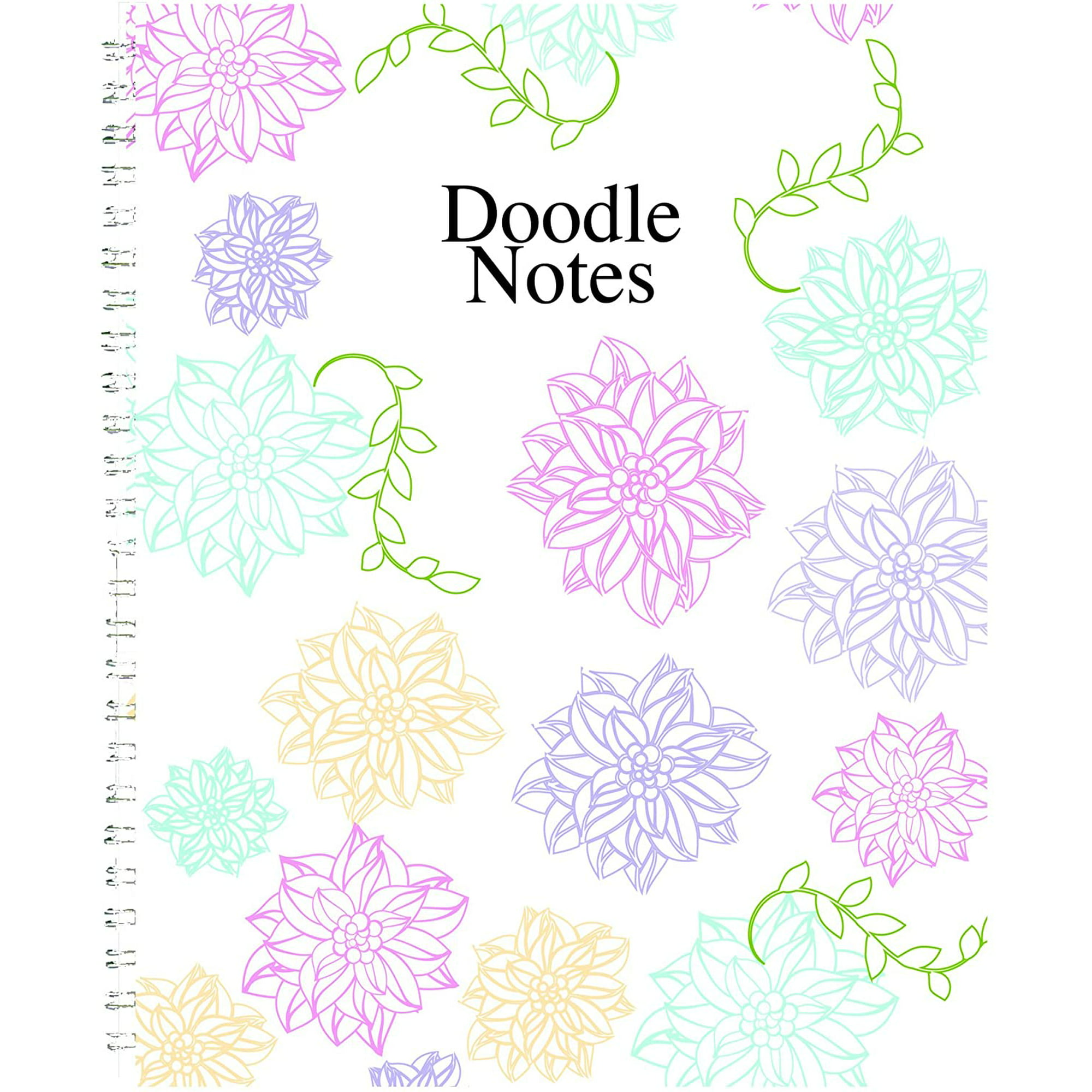 7x9-Inch HOD78097 Whimsical Doodle Color House of Doolittle Notebook